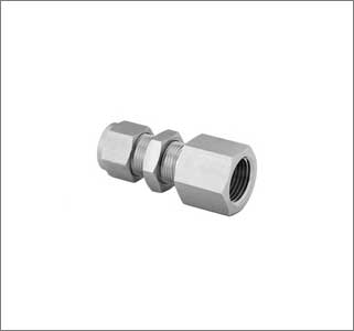 S.S. Bulkhead Female Connectors Stainless Steel Tube Compression Fittings
